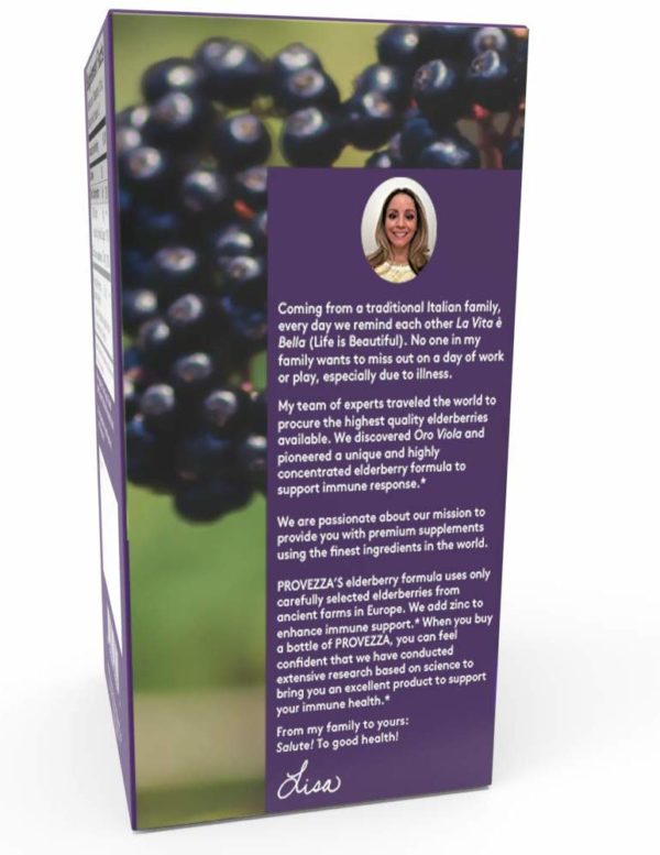 Provezza Black Elderberry Syrup with Zinc, Sambucus Herbal Supplement (4.0 Ounces) - Image 3