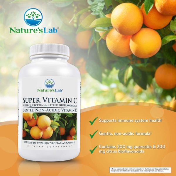 Nature's Lab Super Vitamin C - 1000mg - 120 Count (60 Day Supply) - Image 4