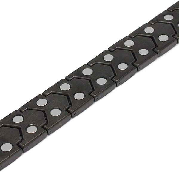 MagnetRX Ultra Strength Magnetic Bracelet (Black) - Image 4
