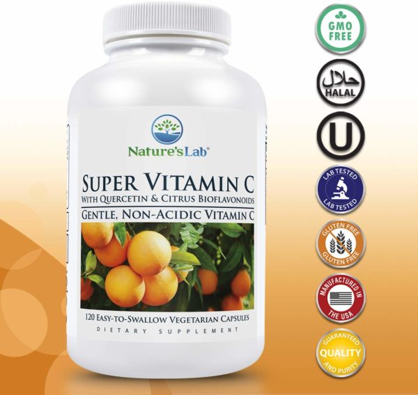 Nature's Lab Super Vitamin C - 1000mg - 120 Count (60 Day Supply) - Image 2