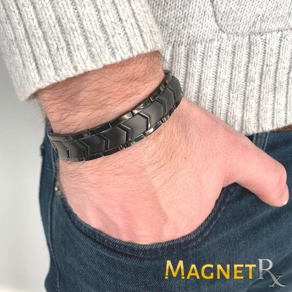 MagnetRX Ultra Strength Magnetic Bracelet (Black) - Image 7