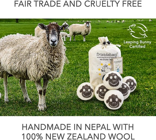 Friendsheep Organic Eco Wool Dryer Balls - 6 Pack - Image 5